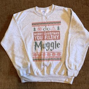 Harry Potter Filthy Muggle Christmas Crewneck